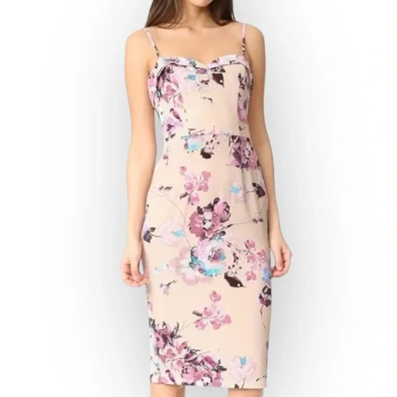 Black Halo | Dresses | Black Halo Clover Sheath Dress Lavendarland Floral  Print Anthropologie | Poshmark